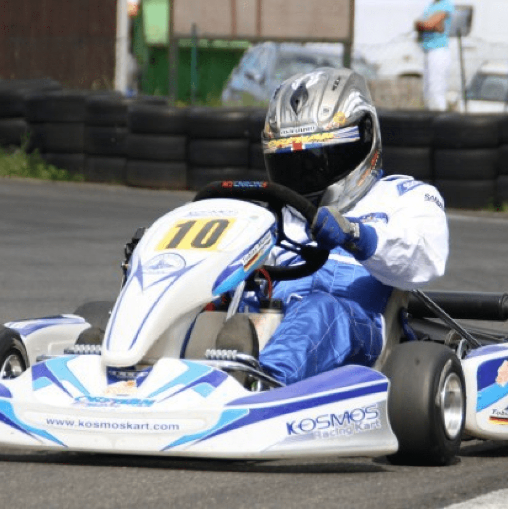 Tobias Müller im Rennkart